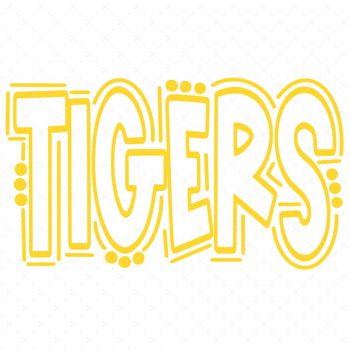 LSU Tigers Doodle - DTF Transfer