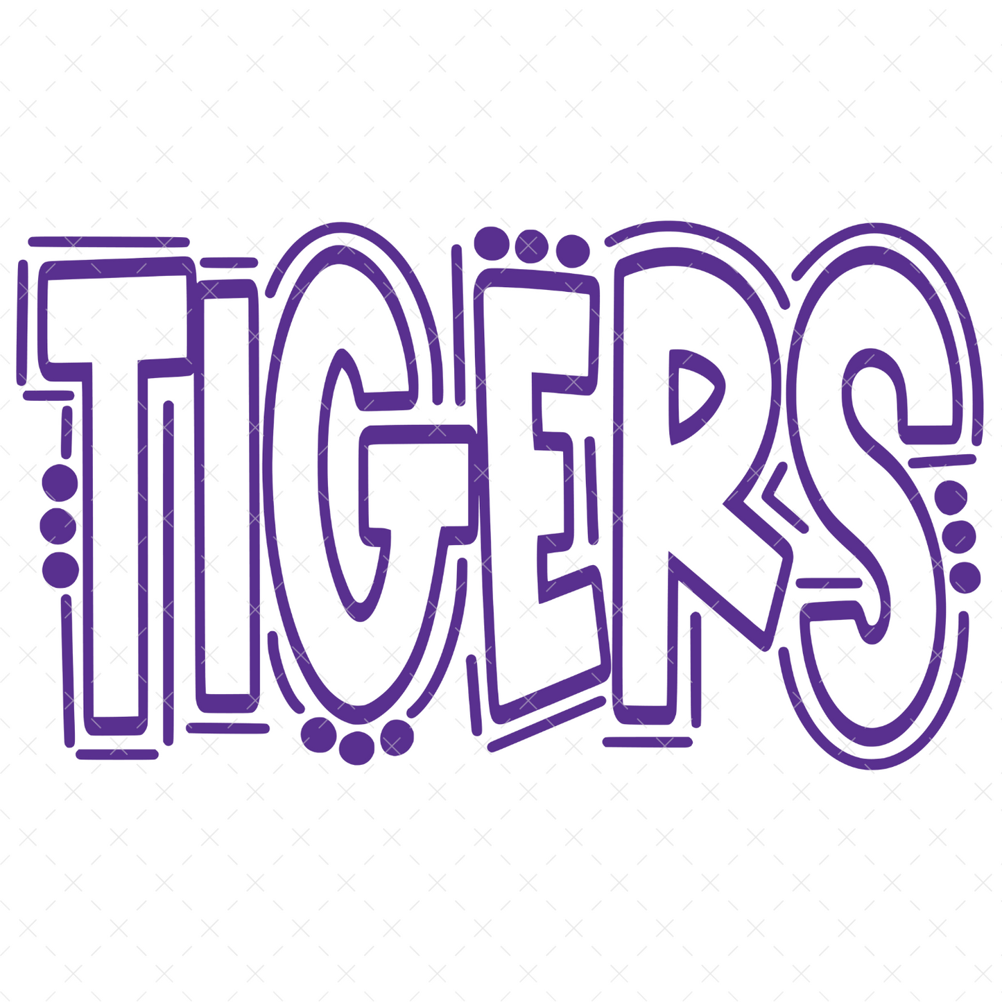 LSU Tigers Doodle - DTF Transfer