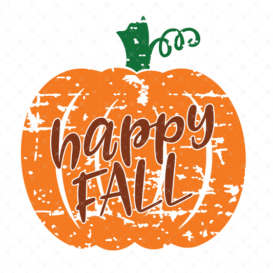 Happy Fall Pumpkin - DTF Transfer
