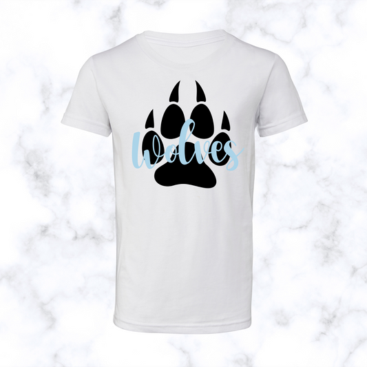 Wolves Paw Print Tee Adult