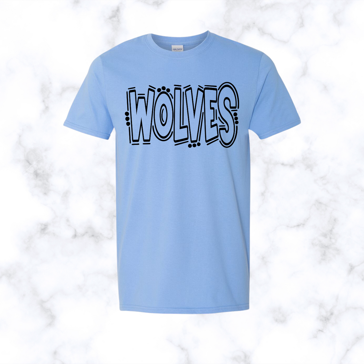 Wolves Doodle Tee Adult