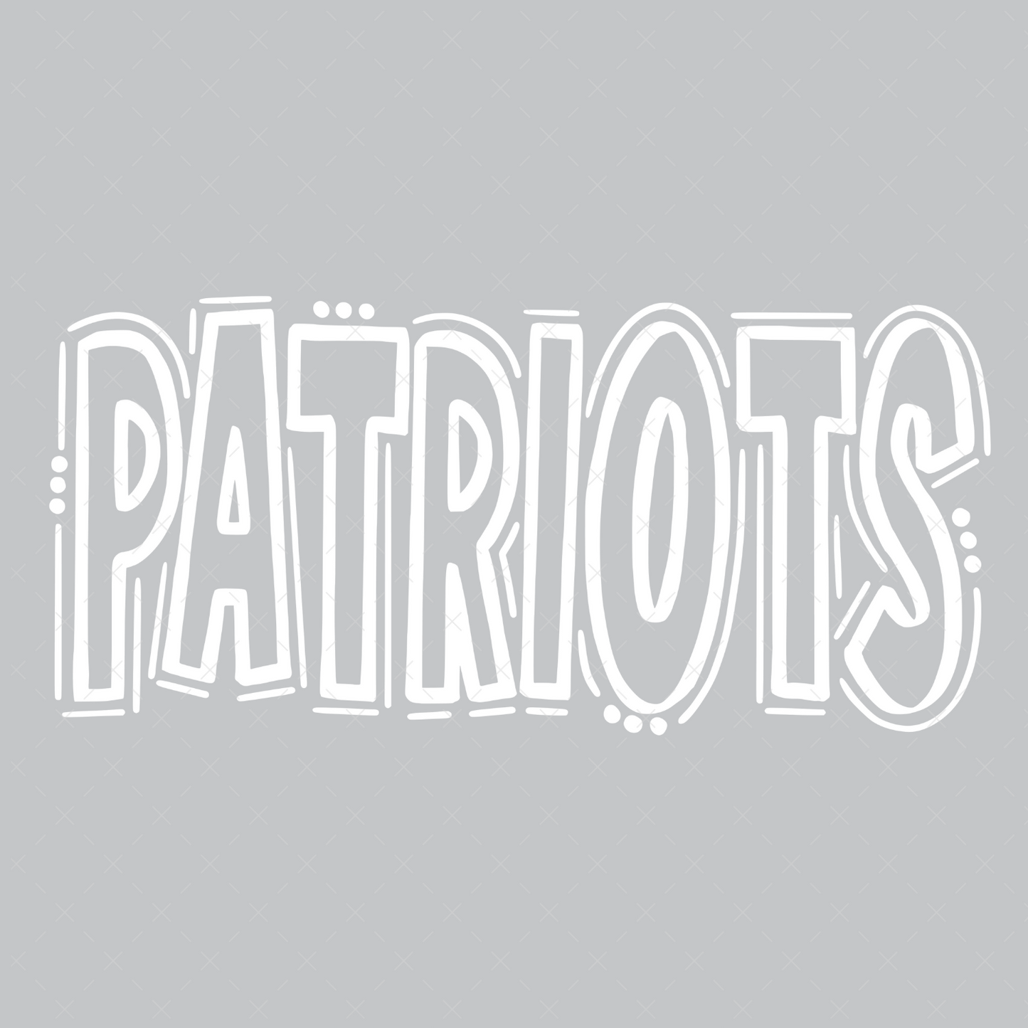 Patriots Doodle DTF Transfer