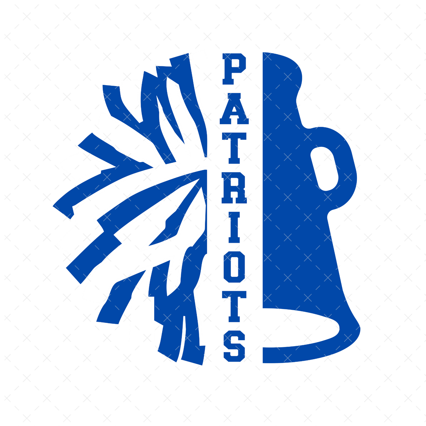 Patriots Cheer Pom + Cone DTF Transfer