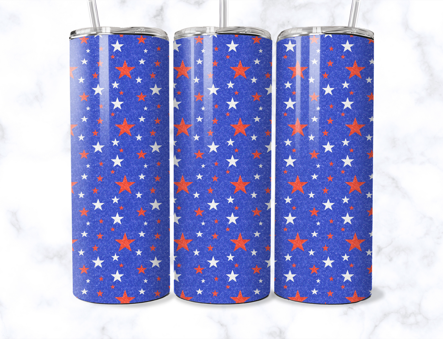 Blue Stars Tumbler