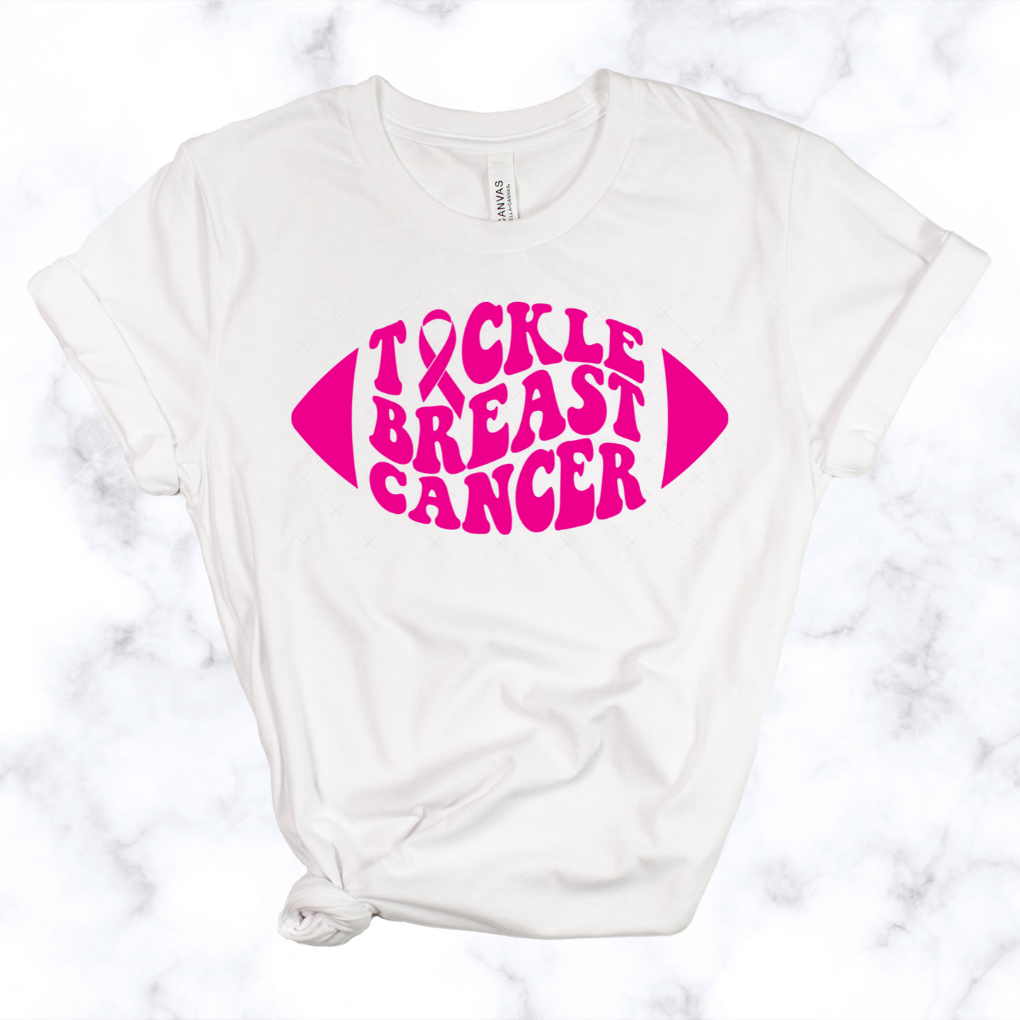 Tackle Breast Cancer Football Tee