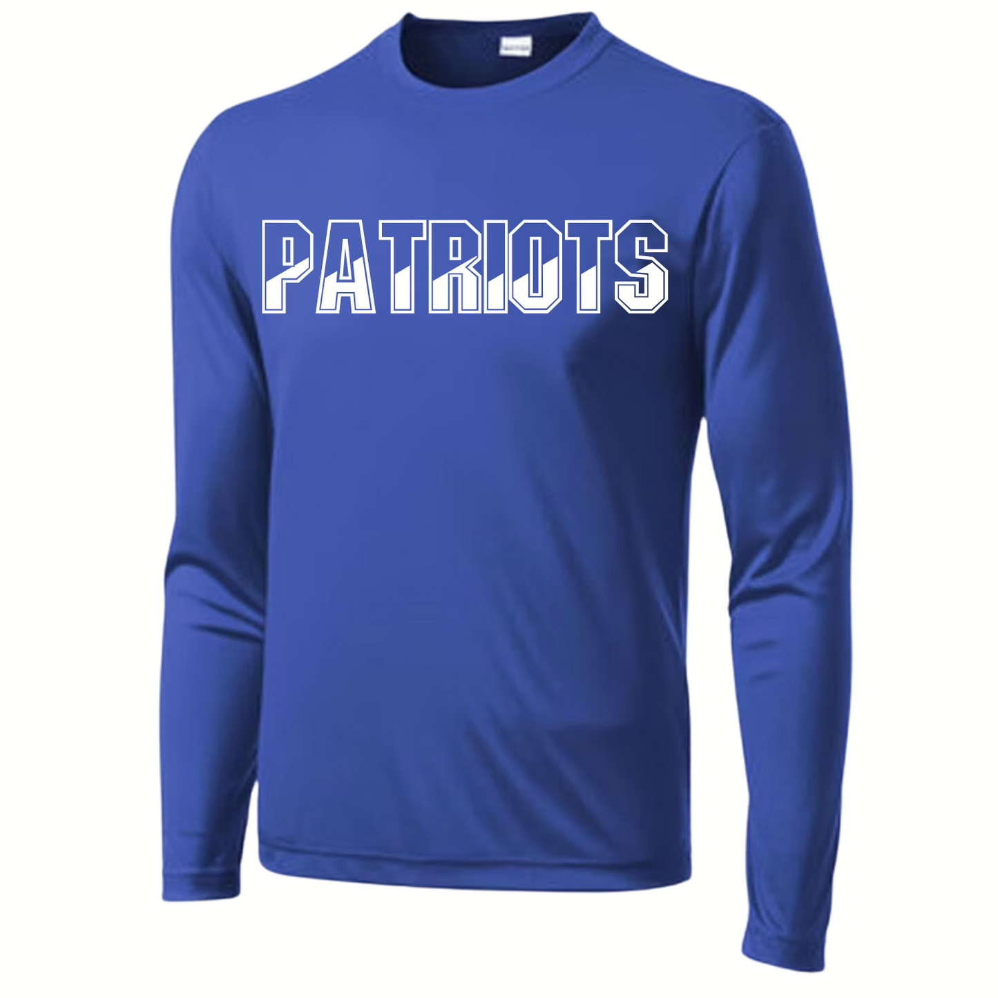 Patriots Baseball Adult Long Sleeve Dri-Wick Tee