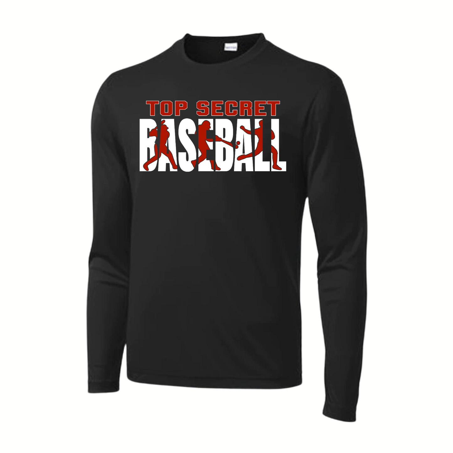 Top Secret Adult Long Sleeve Dri-Wick Tee