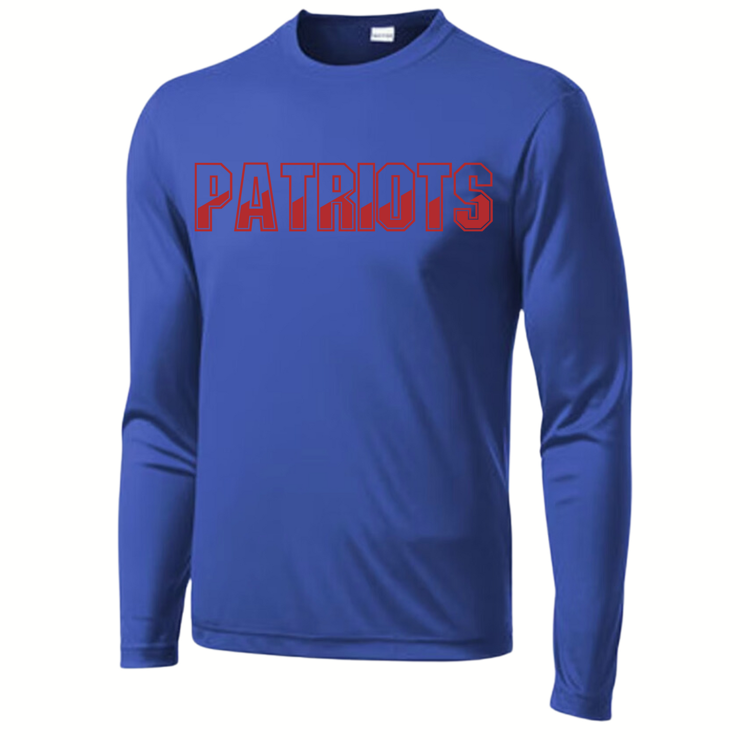 Patriots Baseball Adult Long Sleeve Dri-Wick Tee