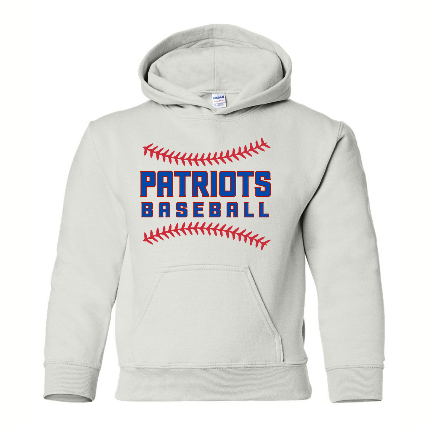 Patriots Baseball Stitching Adult Hoodie