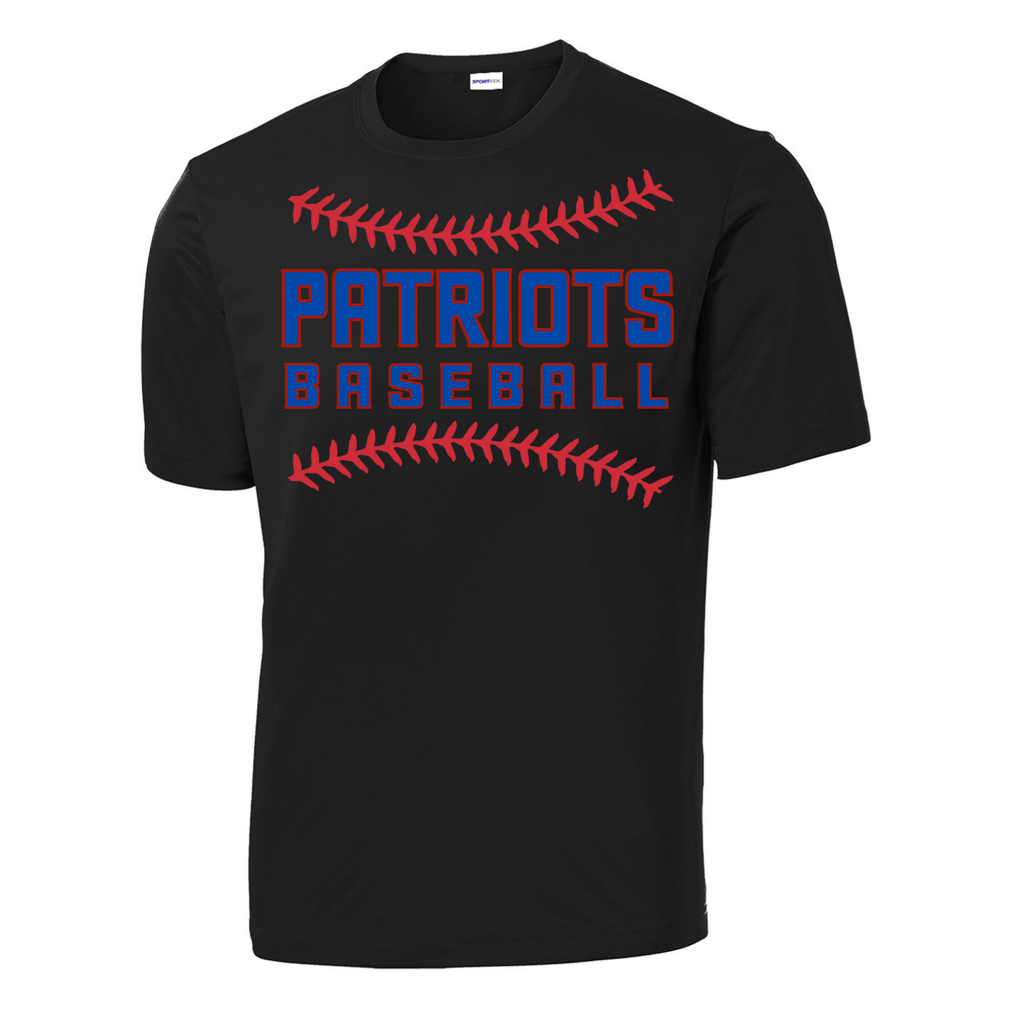 Patriots Baseball Stitching Adult Short Sleeve Tee
