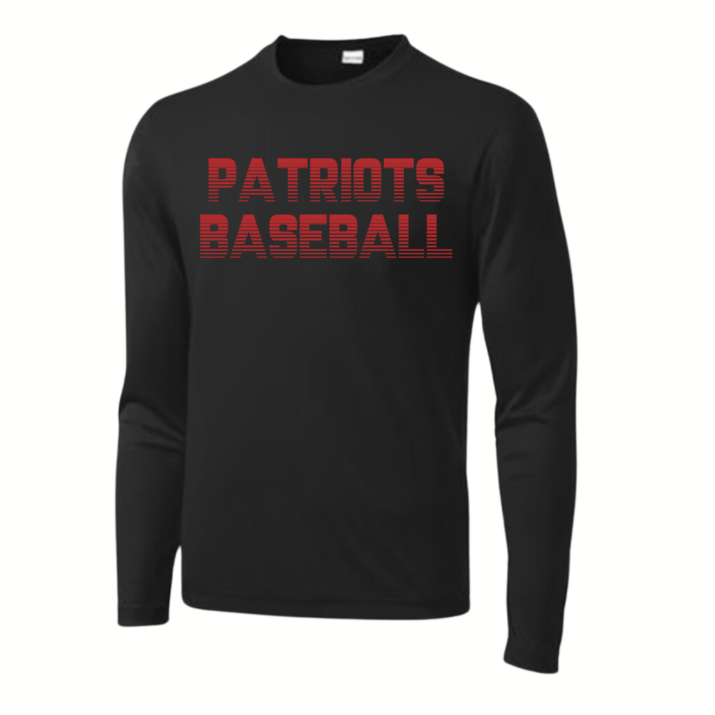 Patriots Baseball Youth Long Sleeve Dri-Wick Tee