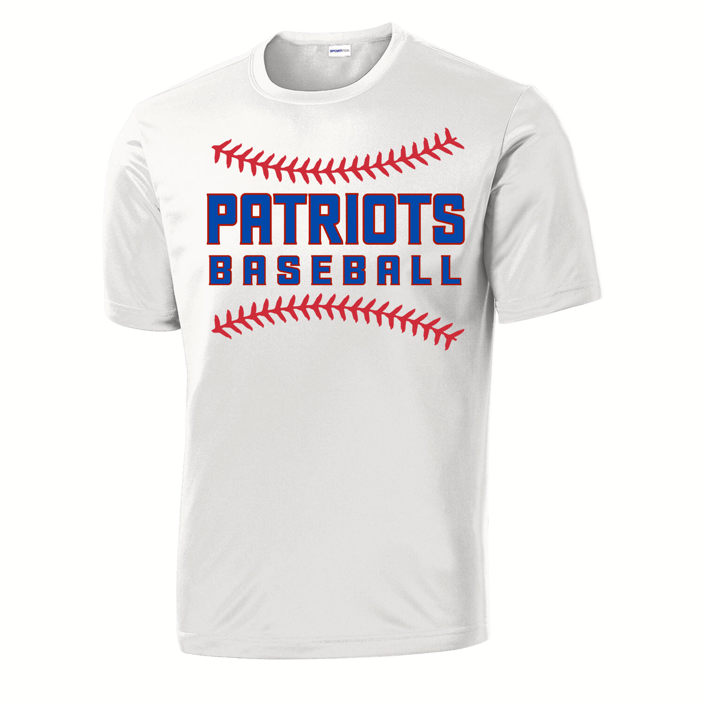 Patriots Baseball Stitching Youth Short Sleeve Tee