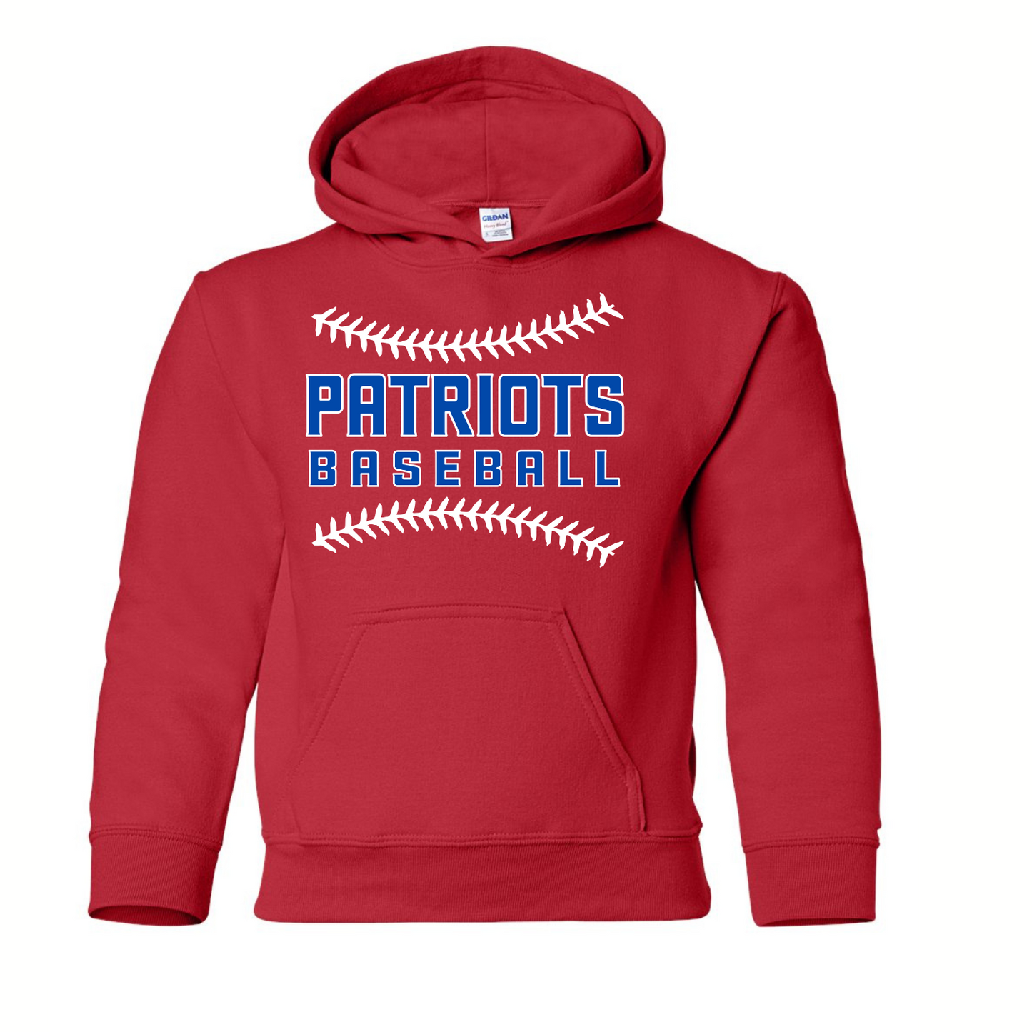 Patriots Baseball Stitching Adult Hoodie