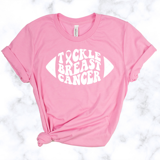 Tackle Breast Cancer Football Tee