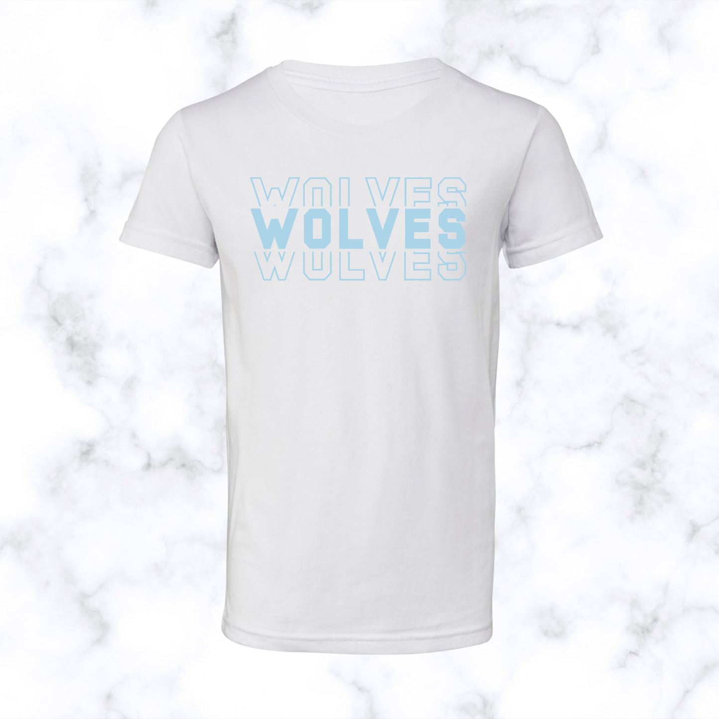 Wolves Stacked Tee Youth