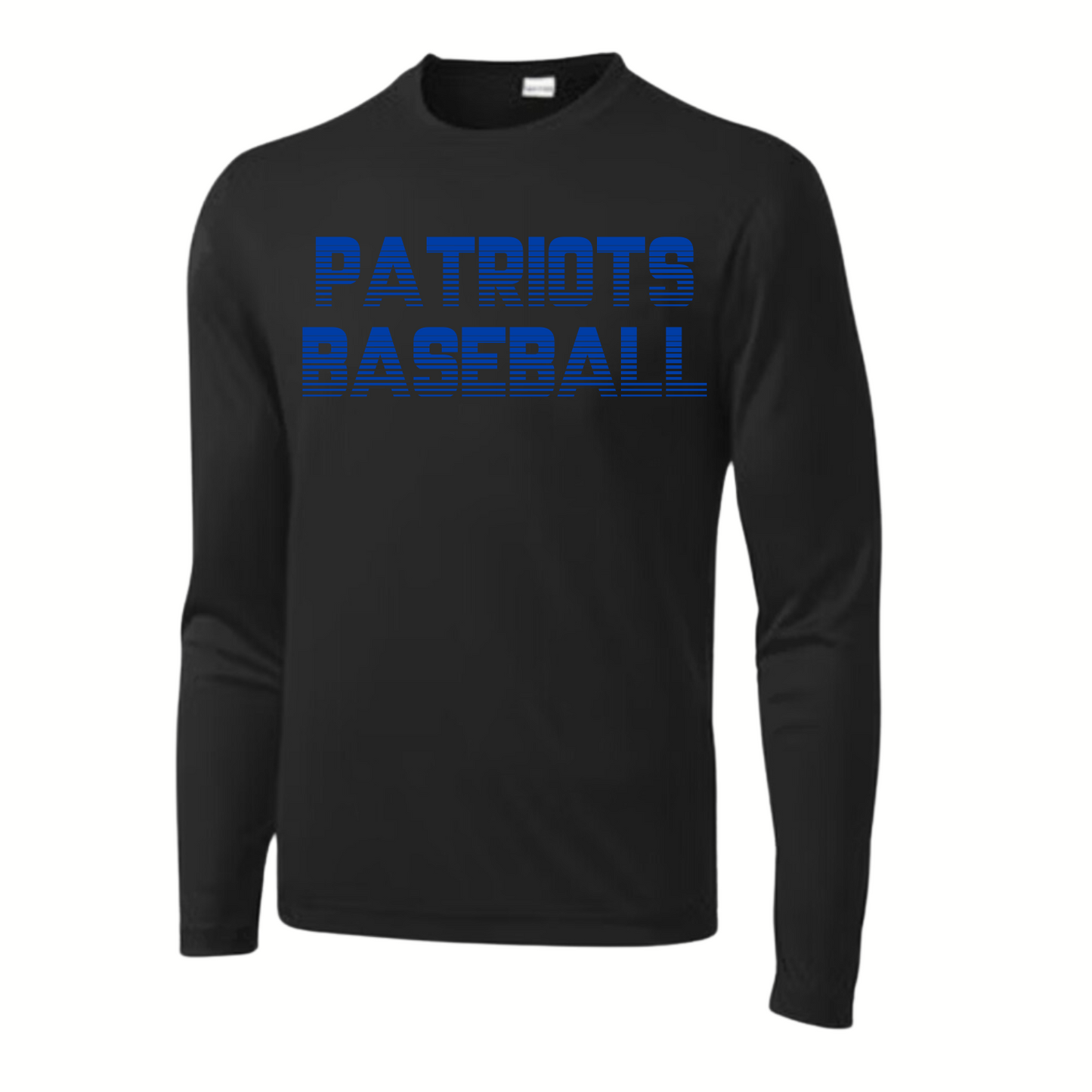 Patriots Baseball Youth Long Sleeve Dri-Wick Tee