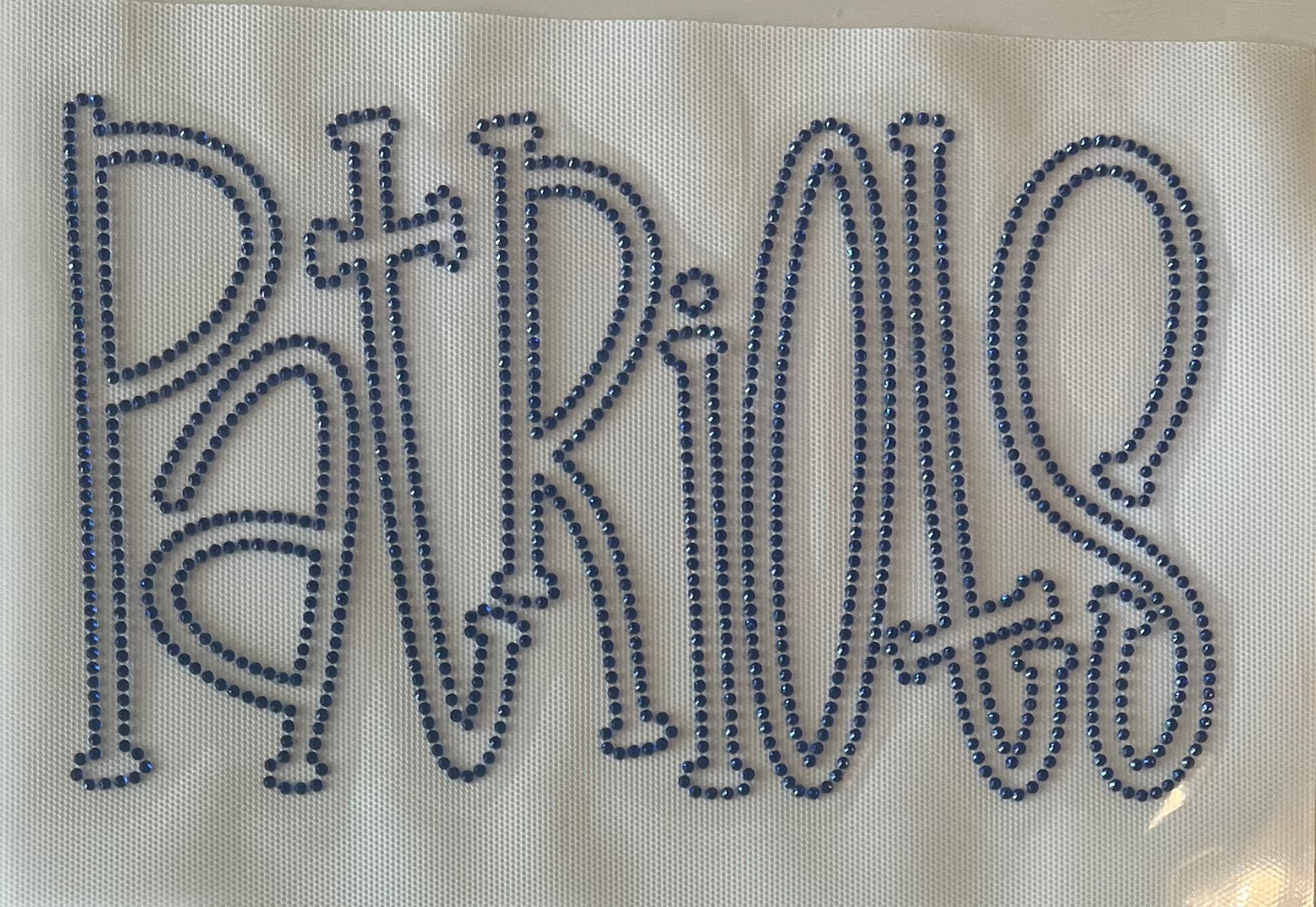 Patriots Rhinestones Adult