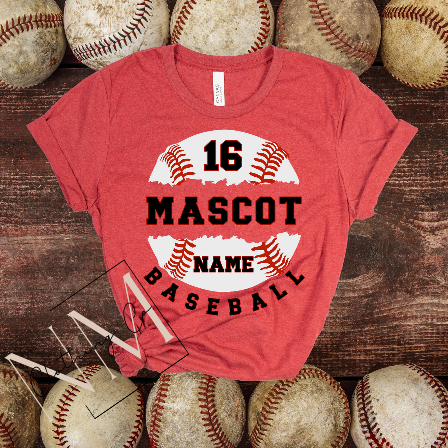 Split Baseball Custom Tee Youth