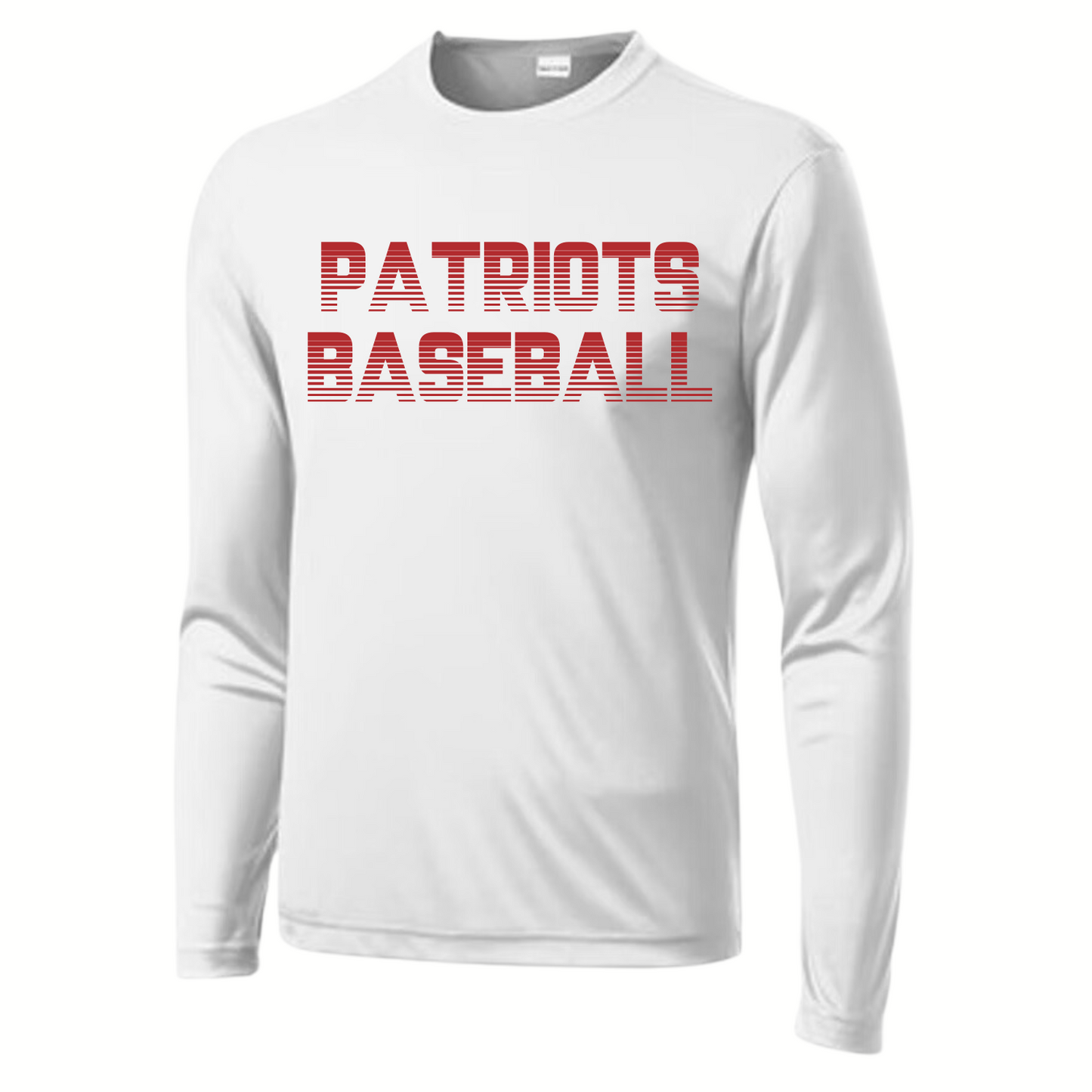 Patriots Baseball Youth Long Sleeve Dri-Wick Tee