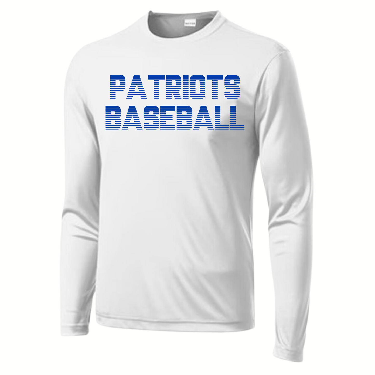 Patriots Baseball Youth Long Sleeve Dri-Wick Tee