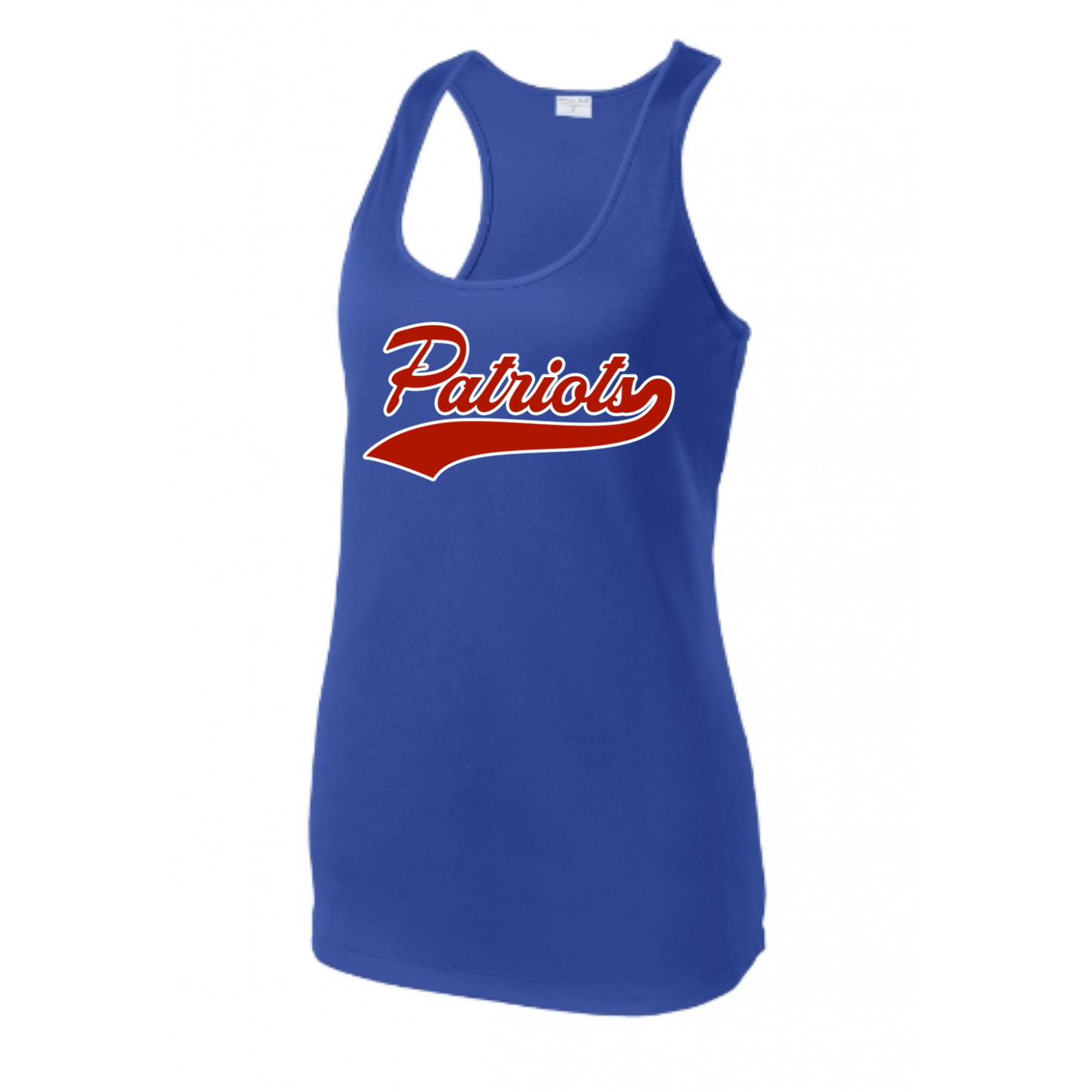 Patriots Script Racerback Tank