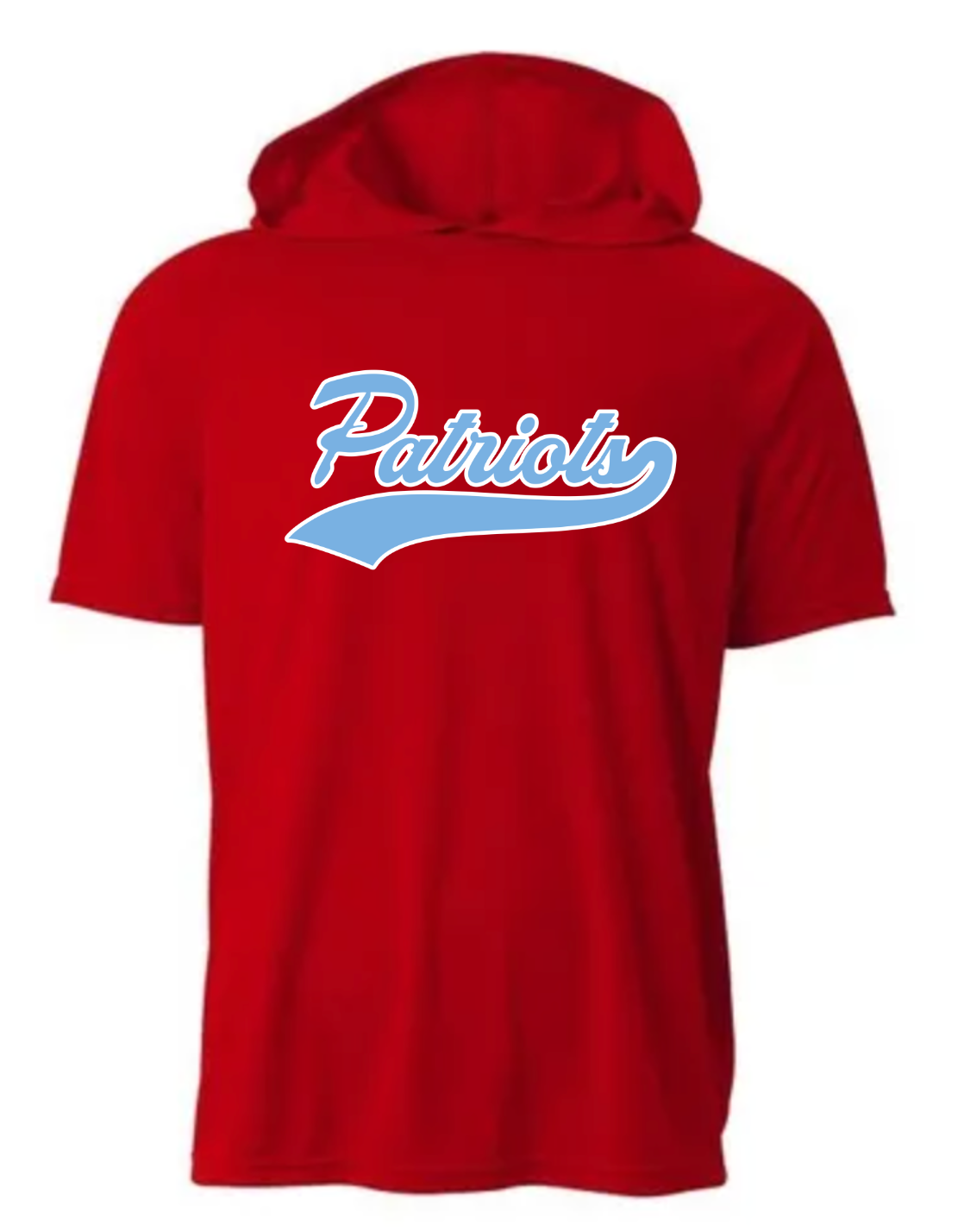 Patriots Script Driwick Short Sleeve Hooded Shirt