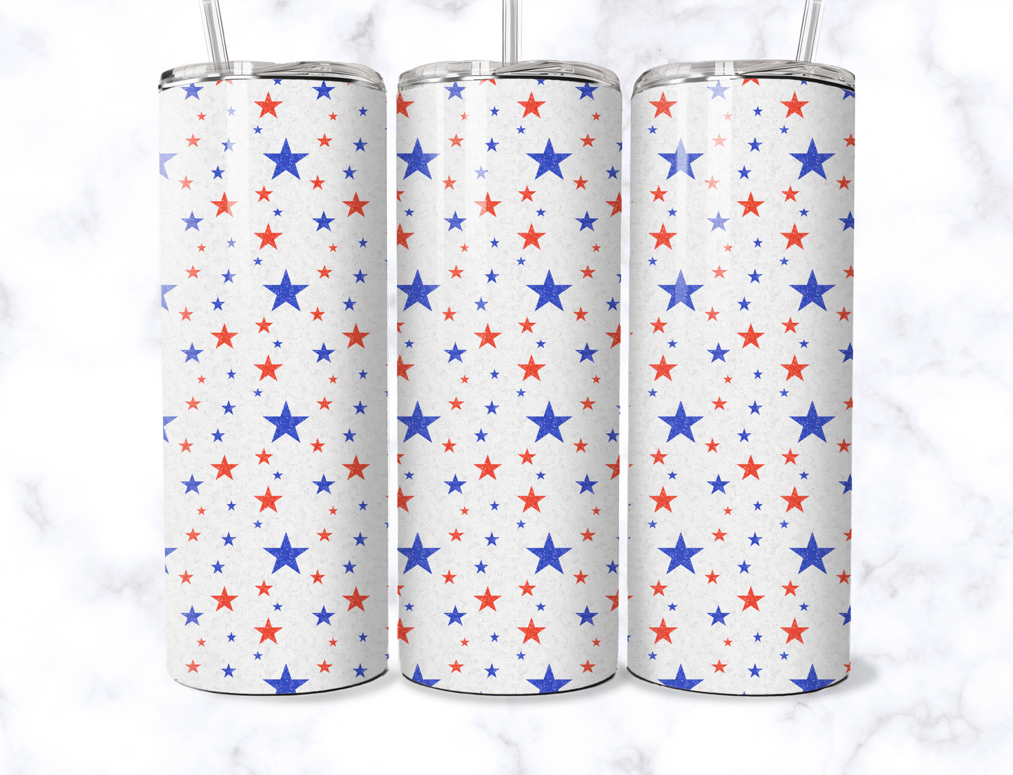 White Stars Tumbler