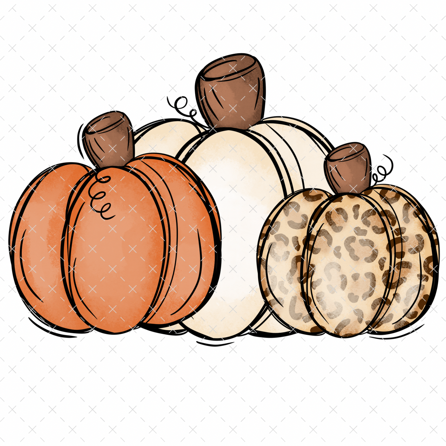 Fall Pumpkins - DTF Transfer
