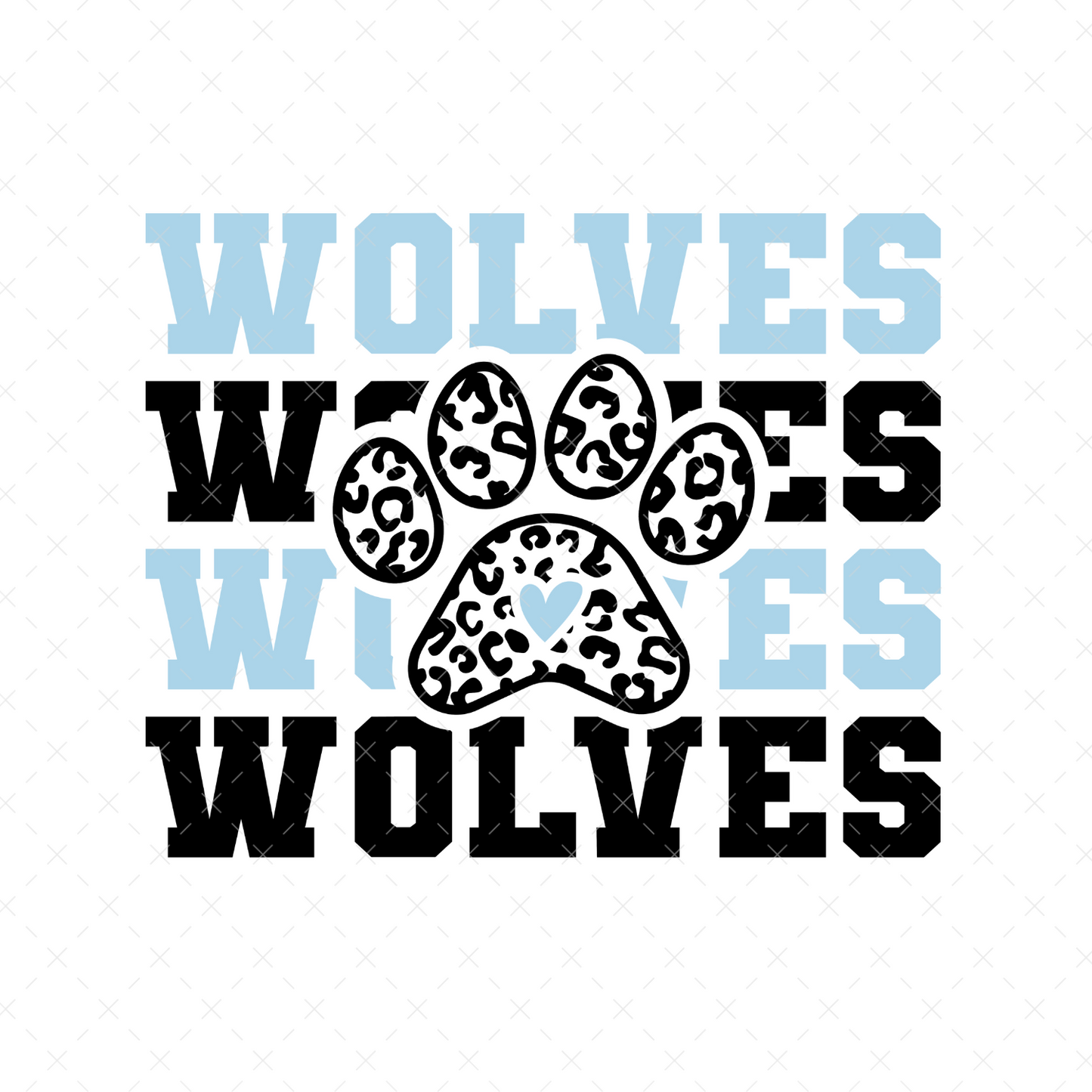 Wolves Stacked Paw - DTF Transfer