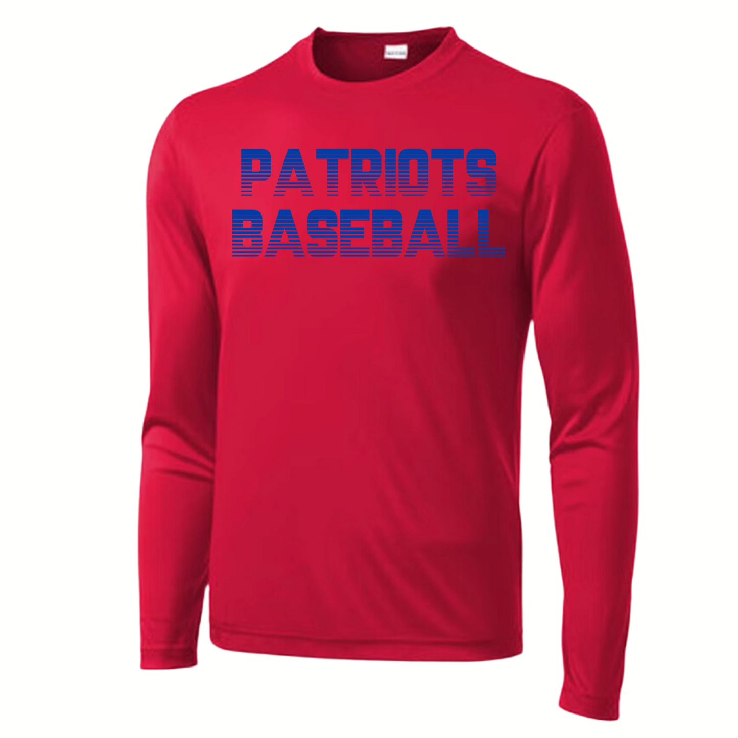 Patriots Baseball Youth Long Sleeve Dri-Wick Tee