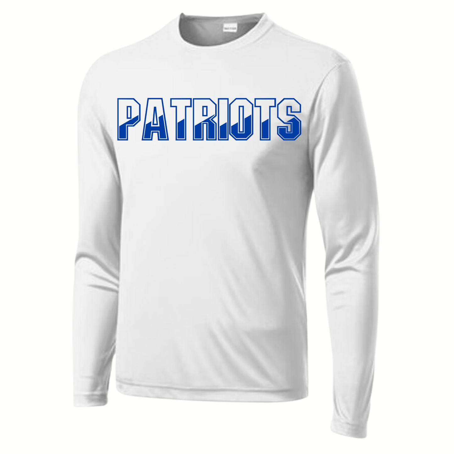 Patriots Baseball Adult Long Sleeve Dri-Wick Tee