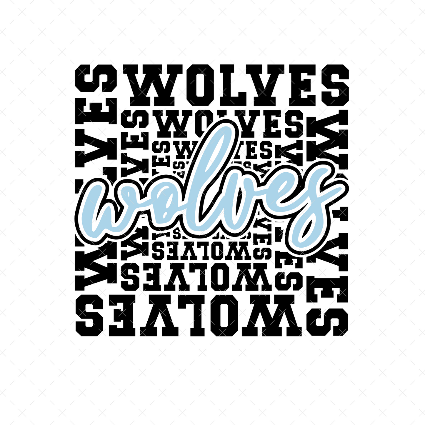 Wolves Word Art - DTF Transfer