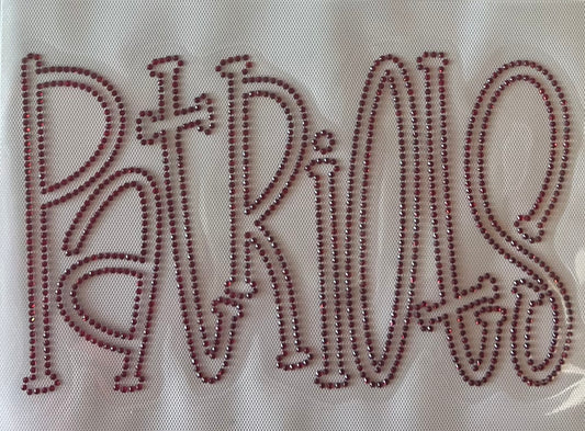 Patriots Rhinestones Adult