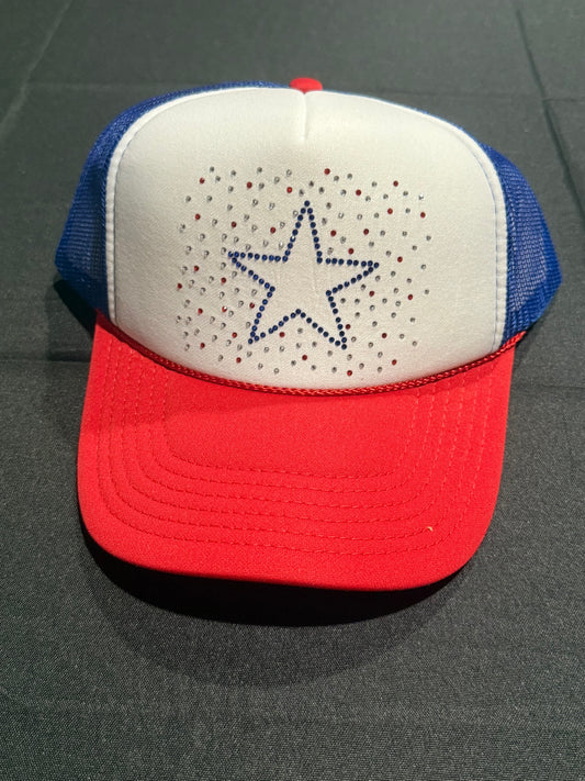 Rhinestone Star Scatter Trucker Hat