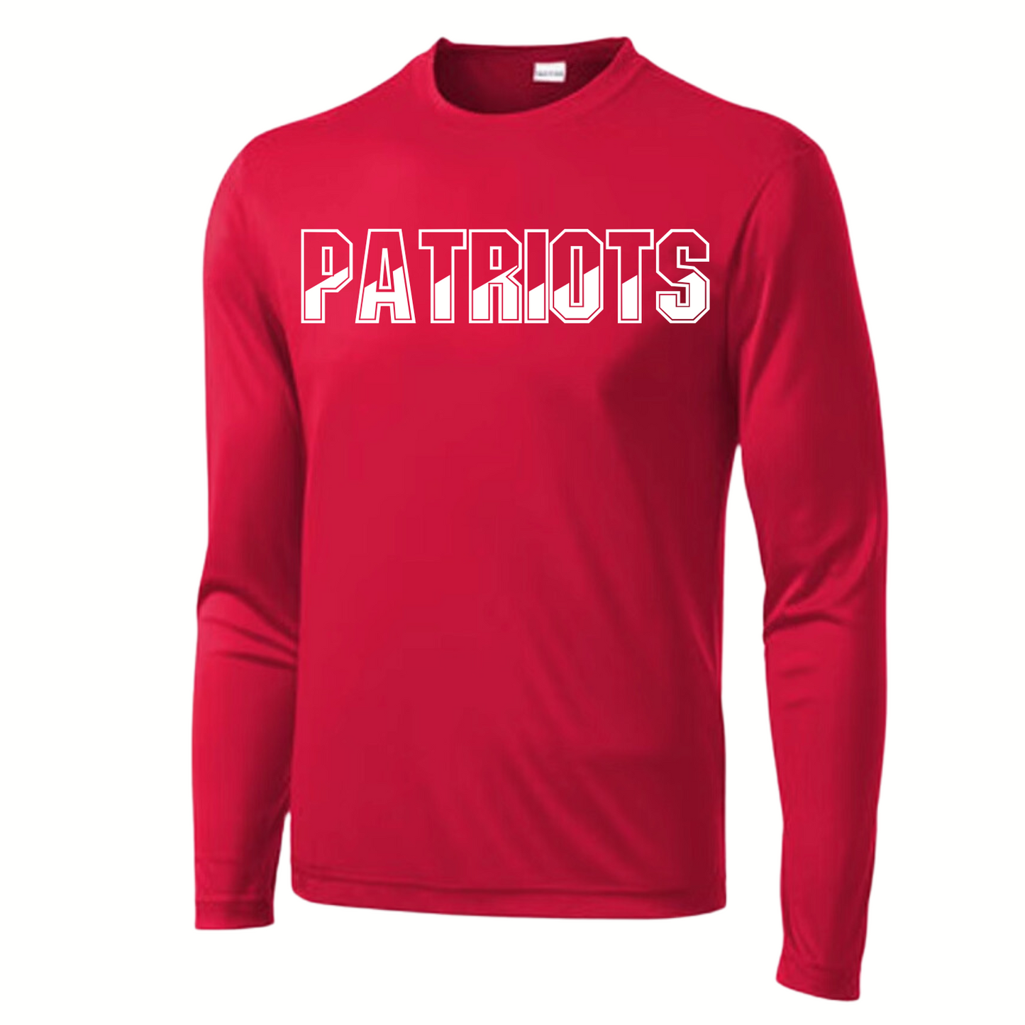 Patriots Baseball Adult Long Sleeve Dri-Wick Tee