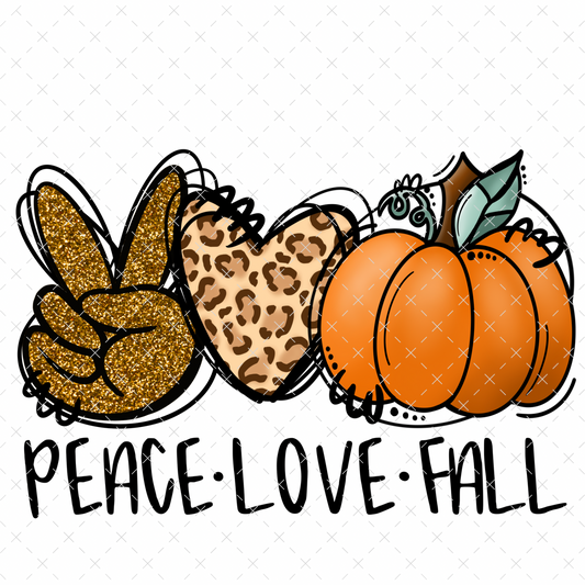 Peace Love Fall- DTF Transfer