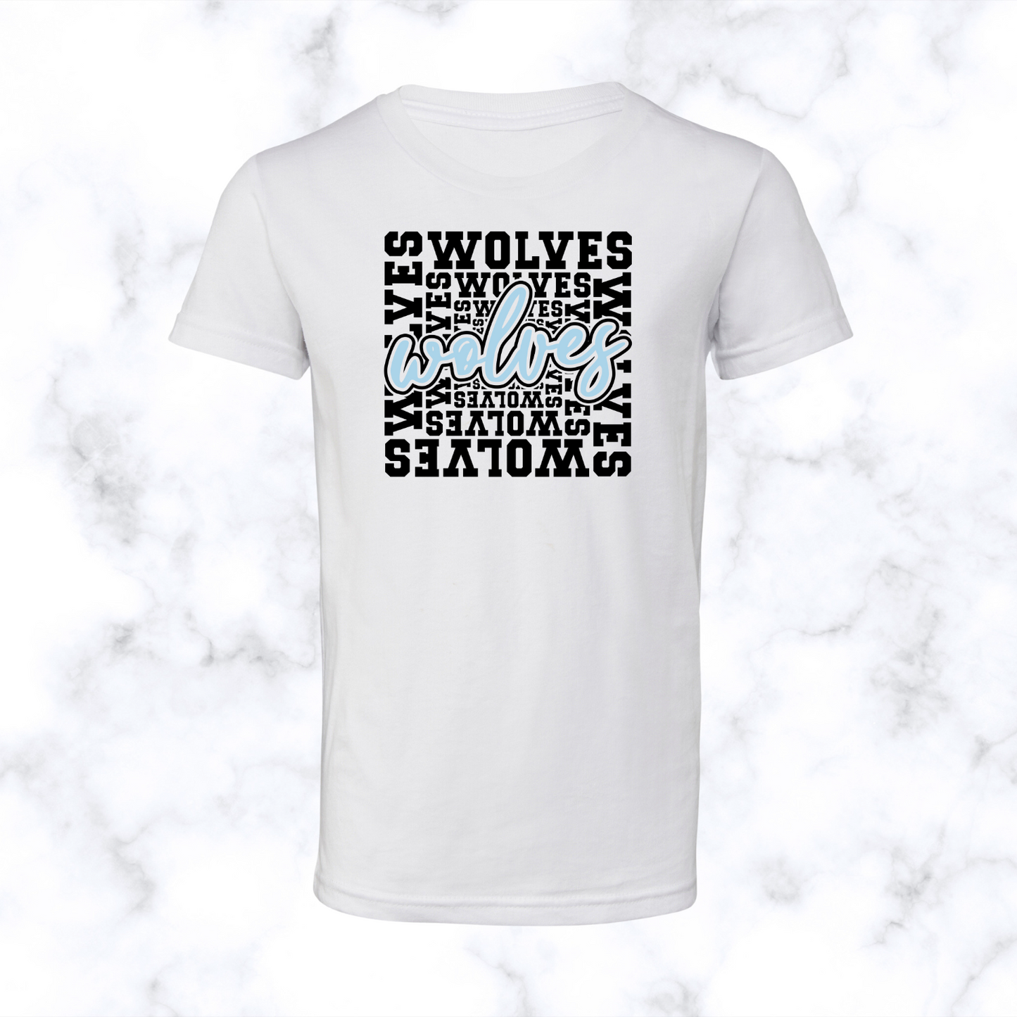 Wolves Word Art Tee Youth