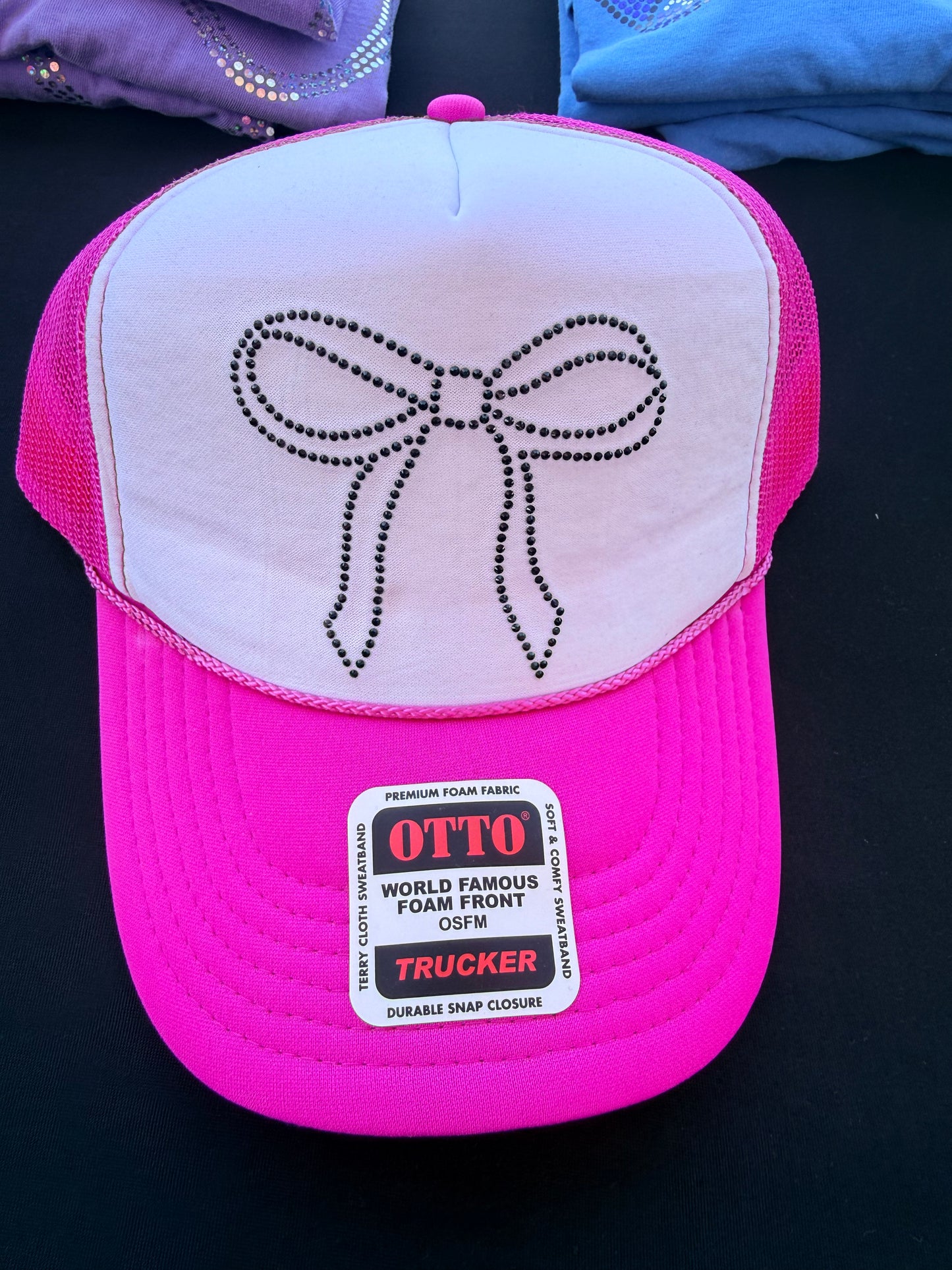 Bow Rhinestone Hat