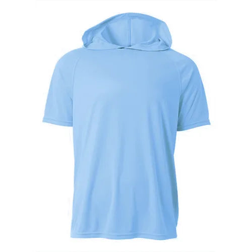 Custom Dri-Wick Short Sleeve Hooded T-Shirt Adult
