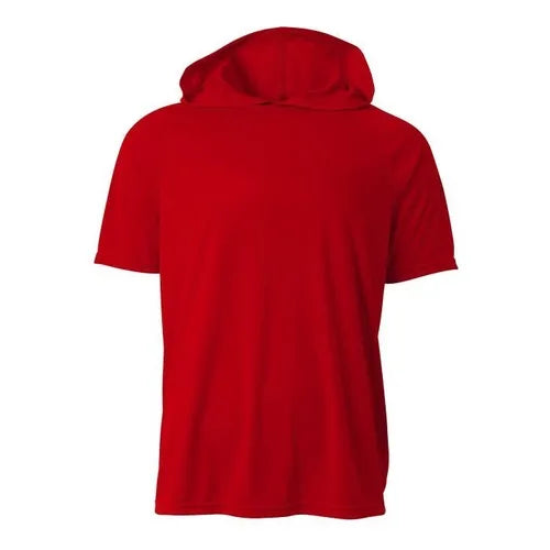 Custom Dri-Wick Short Sleeve Hooded T-Shirt Adult
