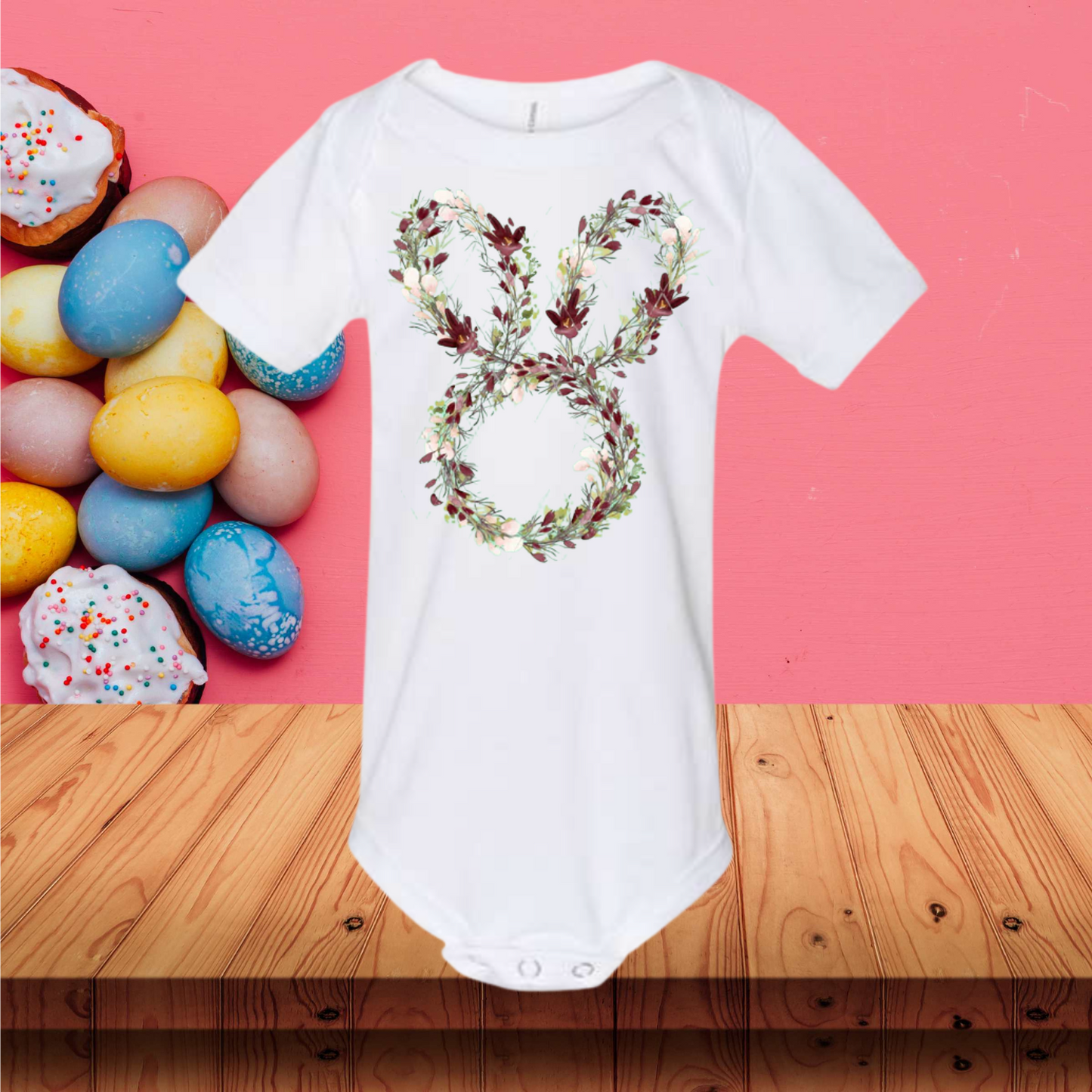 Floral Bunny Wreath Infant