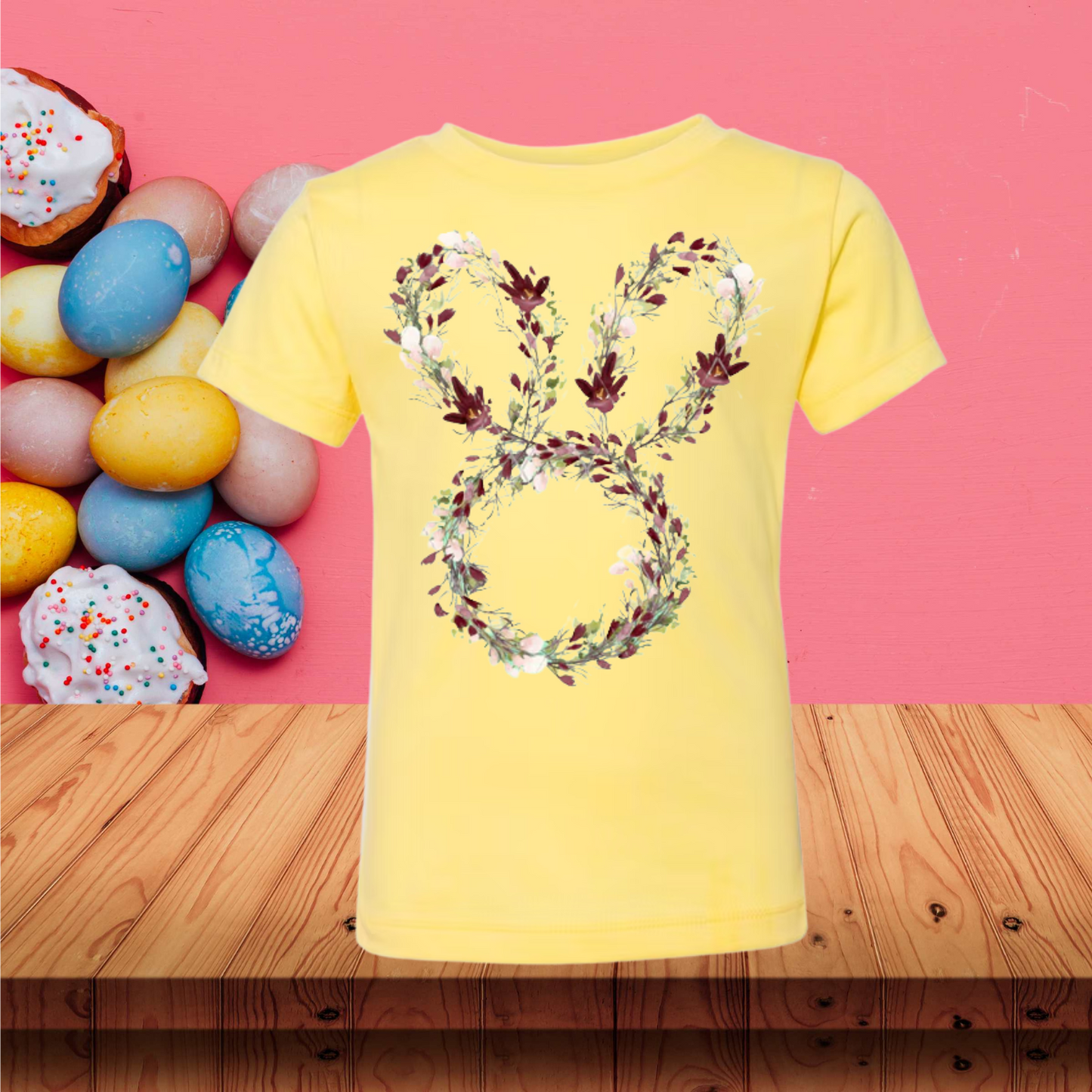 Floral Bunny Wreath