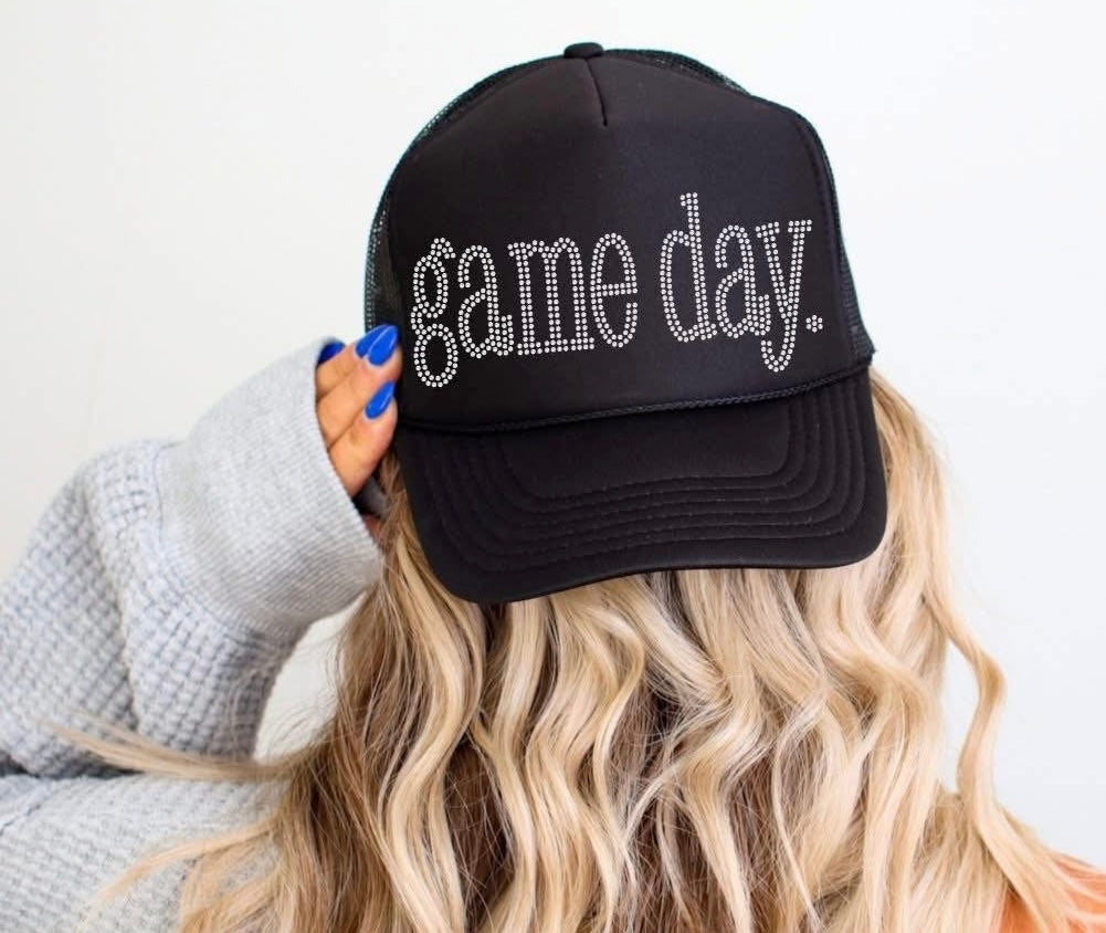 Game Day Rhinestone Trucker Hat