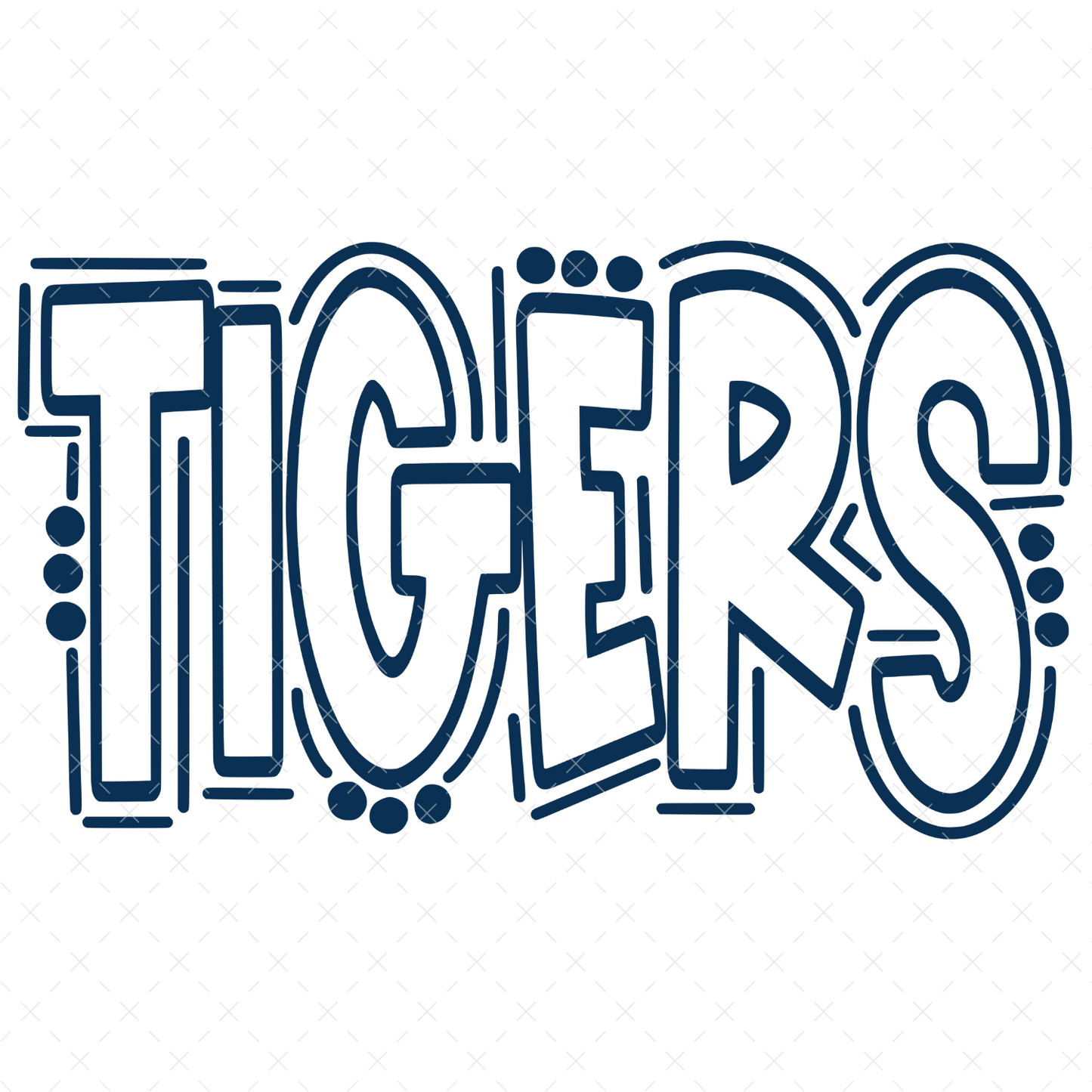 Auburn Tigers Doodle - DTF Transfer