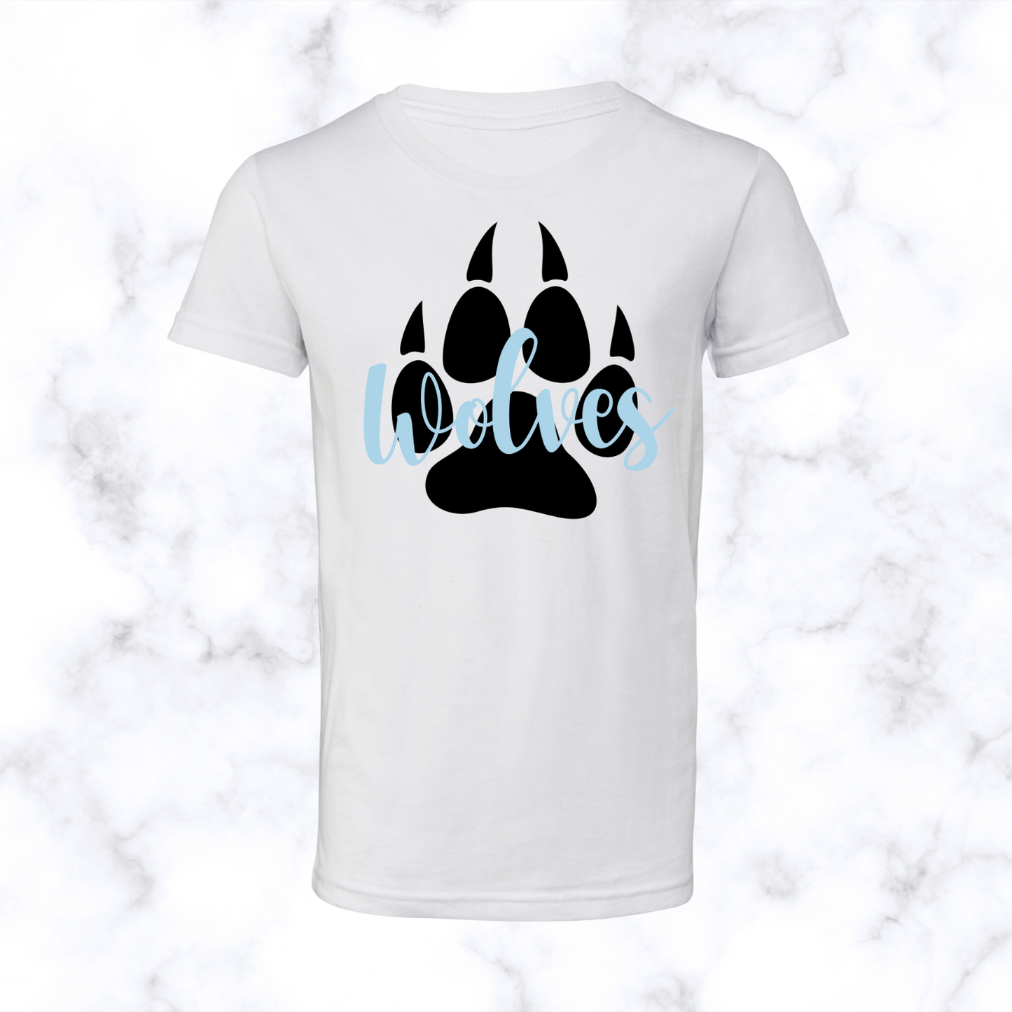 Wolves Paw Print Tee Youth