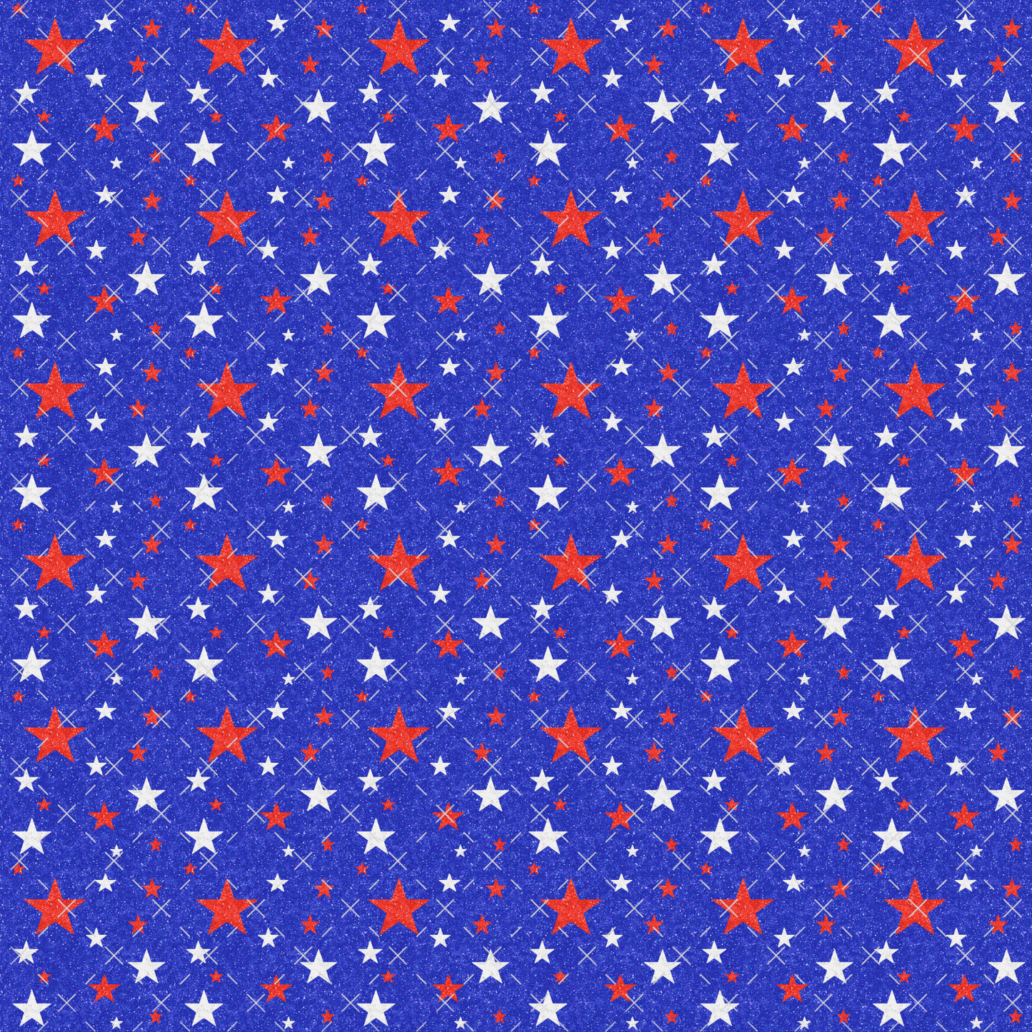 Red and White Stars Sublimation Transfer