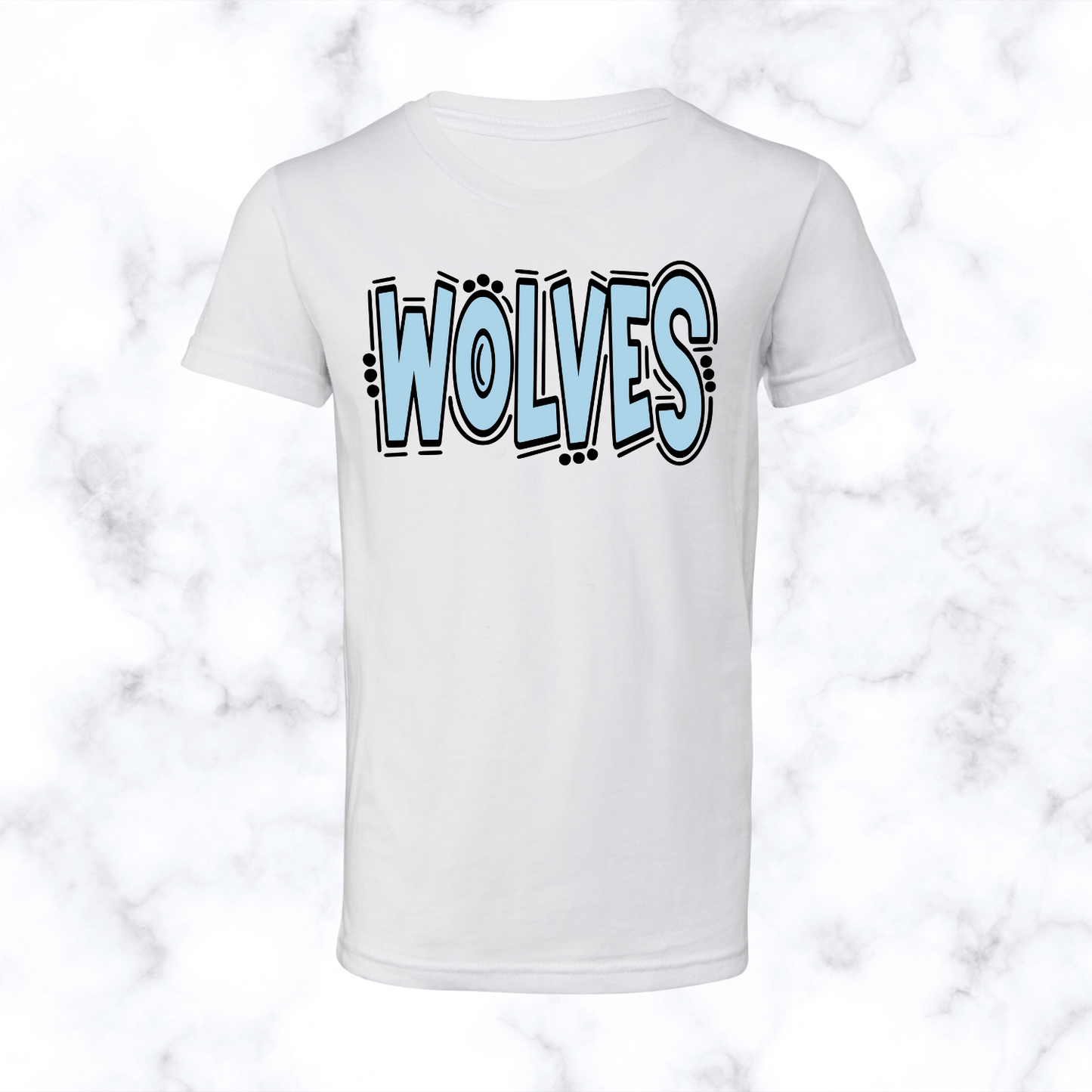 Wolves Doodle Tee Adult