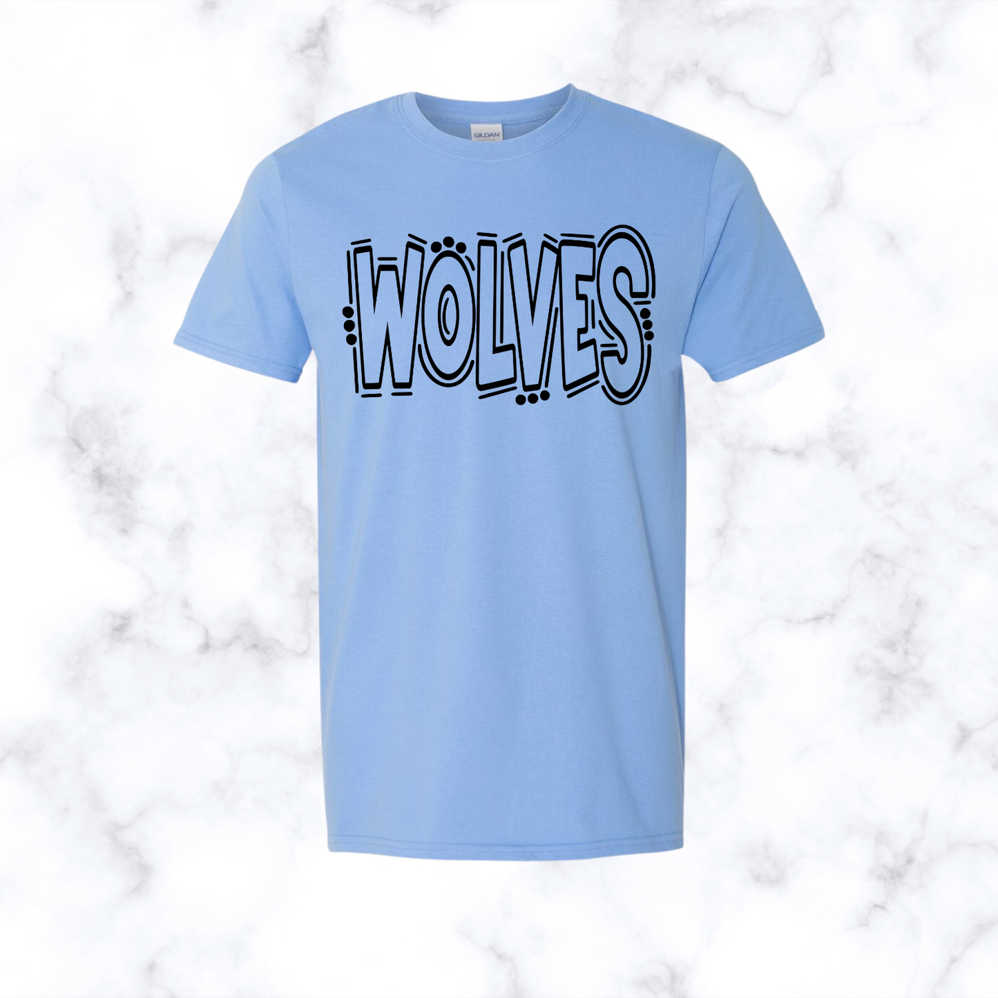 Wolves Doodle Tee Youth