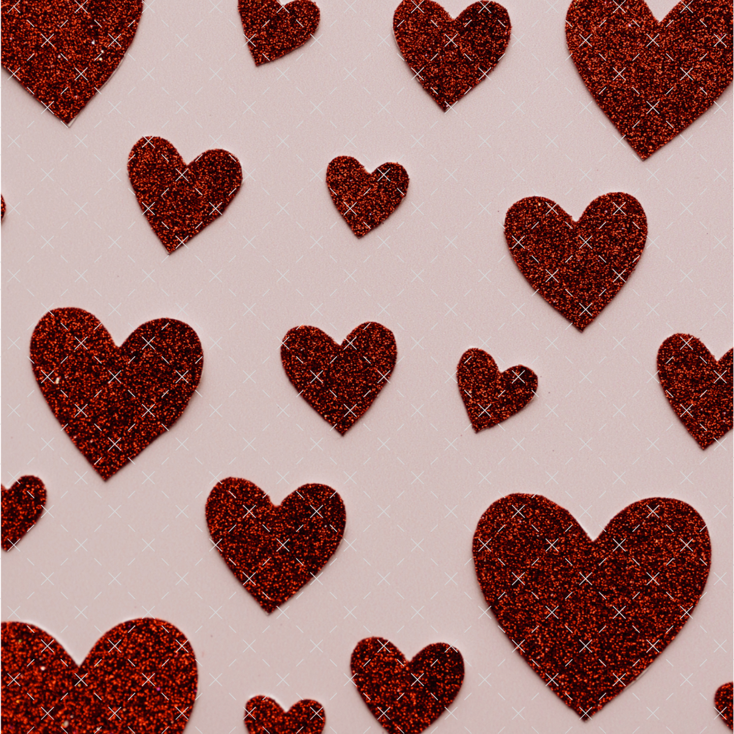 Pink and Red Hearts Sublimation Transfer