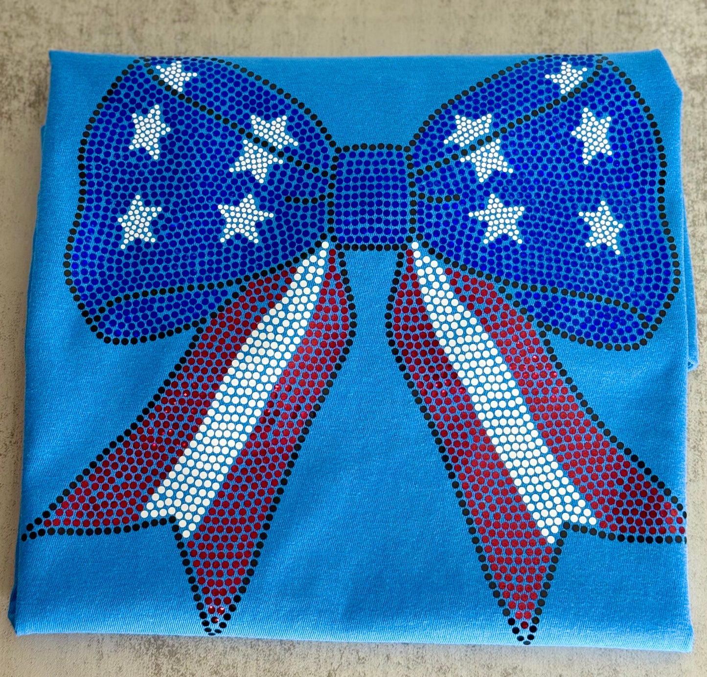 Flag Bow Spangle Tee